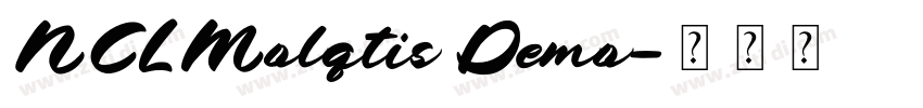 NCLMolqtis Demo字体转换